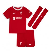 Echipament fotbal Liverpool Mohamed Salah #11 Tricou Acasa 2023-24 pentru copii maneca scurta (+ Pantaloni scurti)